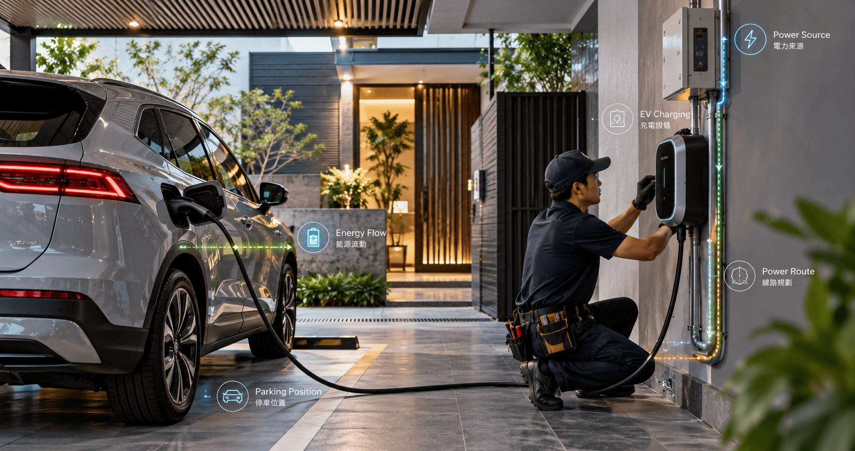 充電樁安裝怎麼規劃？從電力條件、停車位置到施工流程一次看懂｜鴻淳能源